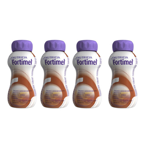 Fortimel Protein Supplement Chocolate Pack 4 x 200ml