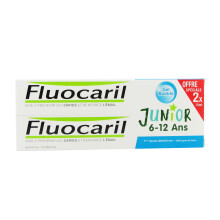 Fluocaril Junior 6-12 Years Pack Bubble Flavour Toothpaste 2x 75ml