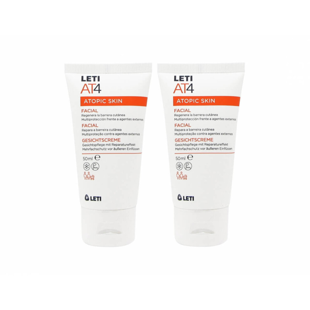 Leti AT-4 Pack Facial Cream 2x50ml