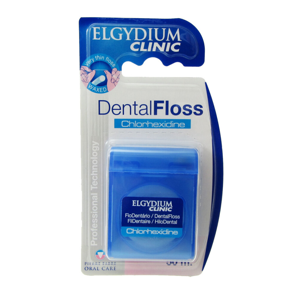 Elgydium Clinic Dental Floss Chlorhexidine 50M