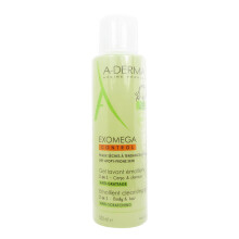 A-Derma Exomega Control Emollient Cleansing Gel Body and Hair 500ml