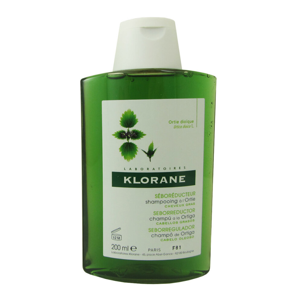 Klorane Oily Hair White Nettle Shampoo 200ml