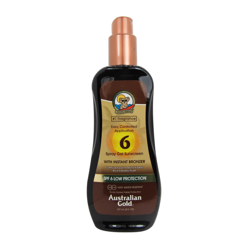 Australian Gold Spray Gel Instant Bronzer SPF6 237ml