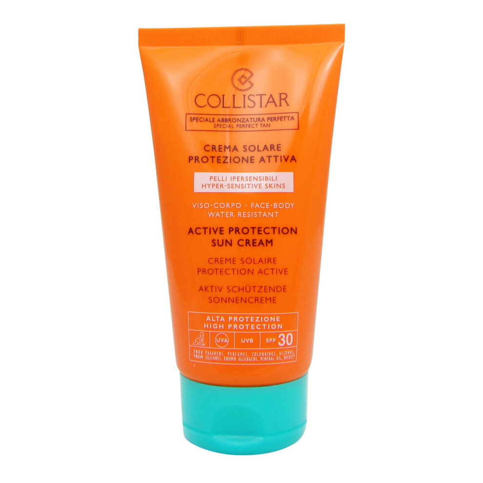 Collistar Clear Women's Active Protection Tanning Cream For Sensitive Skin Spf30 150Ml In - Image 5