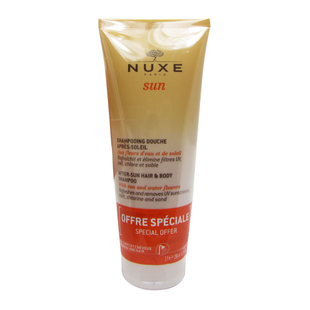 Nuxe Sun Pack After-Sun Hair and Body Shampoo 2x200ml