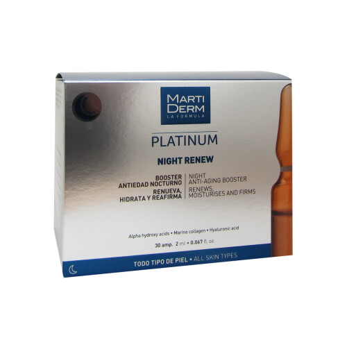 Ampoules Martiderm Platinum Night Renew