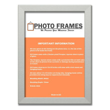 (Silver, 12x10 Inch) The Photo Factory Frame | Wooden Photo & Art Frames