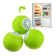 GEEZY 3 Pcs Eco-Friendly Fridge Balls Eliminates Odour Smell Removal Fresh Kitchen