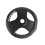 (25kg, Pair) Black Rubber Coated Tri Grip Weight Plates 2