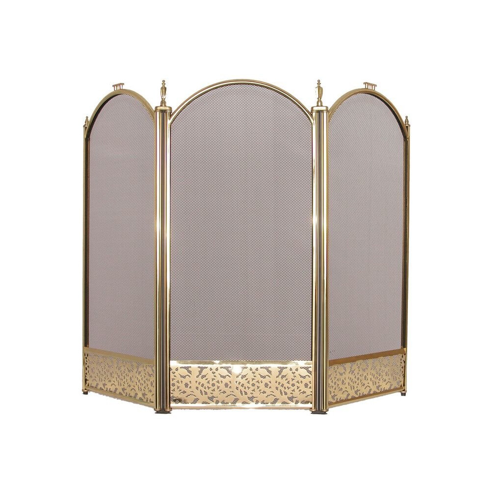 Ingleton 3 Panel Fire Screen Guard Fireplace Accessory