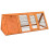 Home Discount Triangle Pet Hutch With Run Wooden Cage Large 2