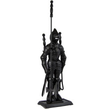 Soldier 4 Piece Companion Set Fireplace Tool Set