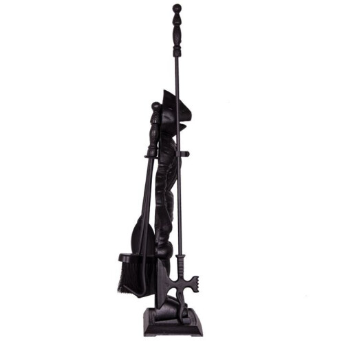 Home Discount Soldier 4 Piece Companion Set Fireplace Tool Set 2