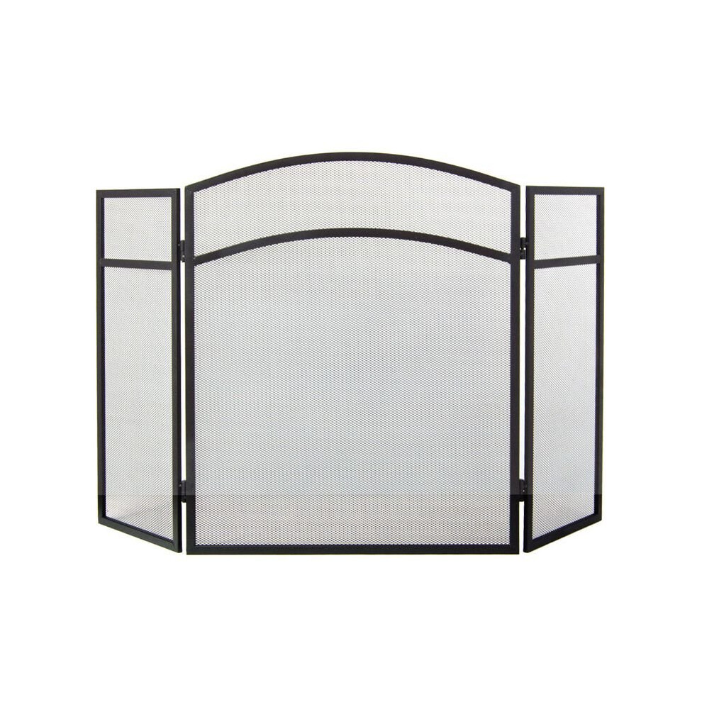 Milton 3 Panel Fire Screen Guard Fireplace Accessory