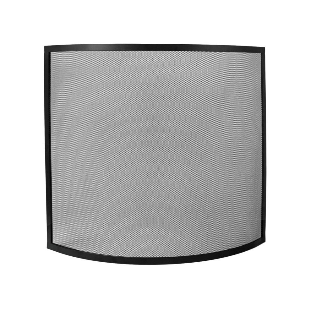 (Black) Buckton Fire Screen Guard Fireplace Accessory