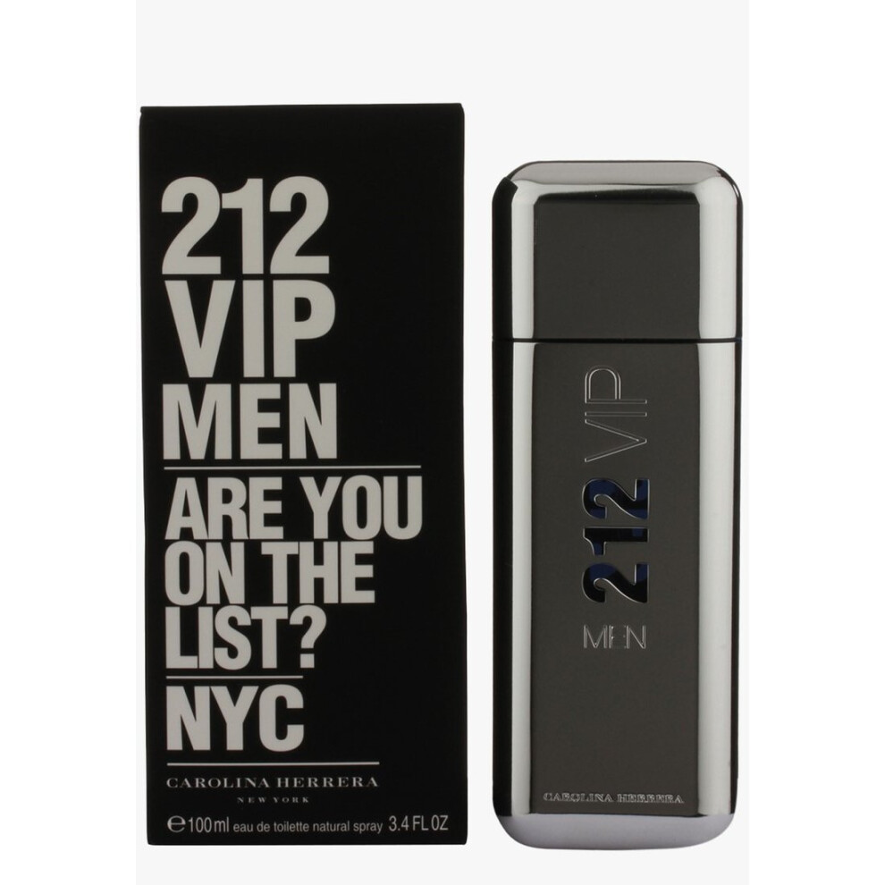 212 VIP Black by Carolina Herrera, 3.4 oz EDT Spray for Men