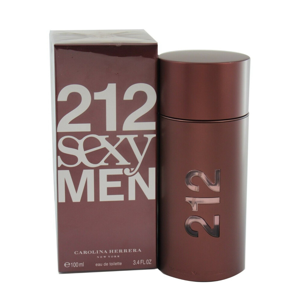 212 Sexy Men by Carolina Herrera for Men 3.4/3.3 oz EDT Spray Brand New In Box