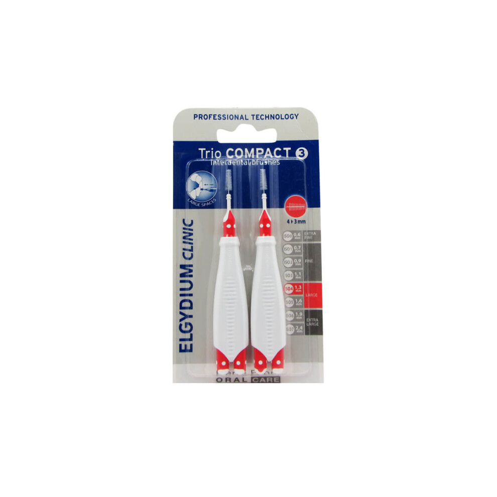 Elgydium Clinic Trio Compact 3 Interdental Brush Fine Conical X2