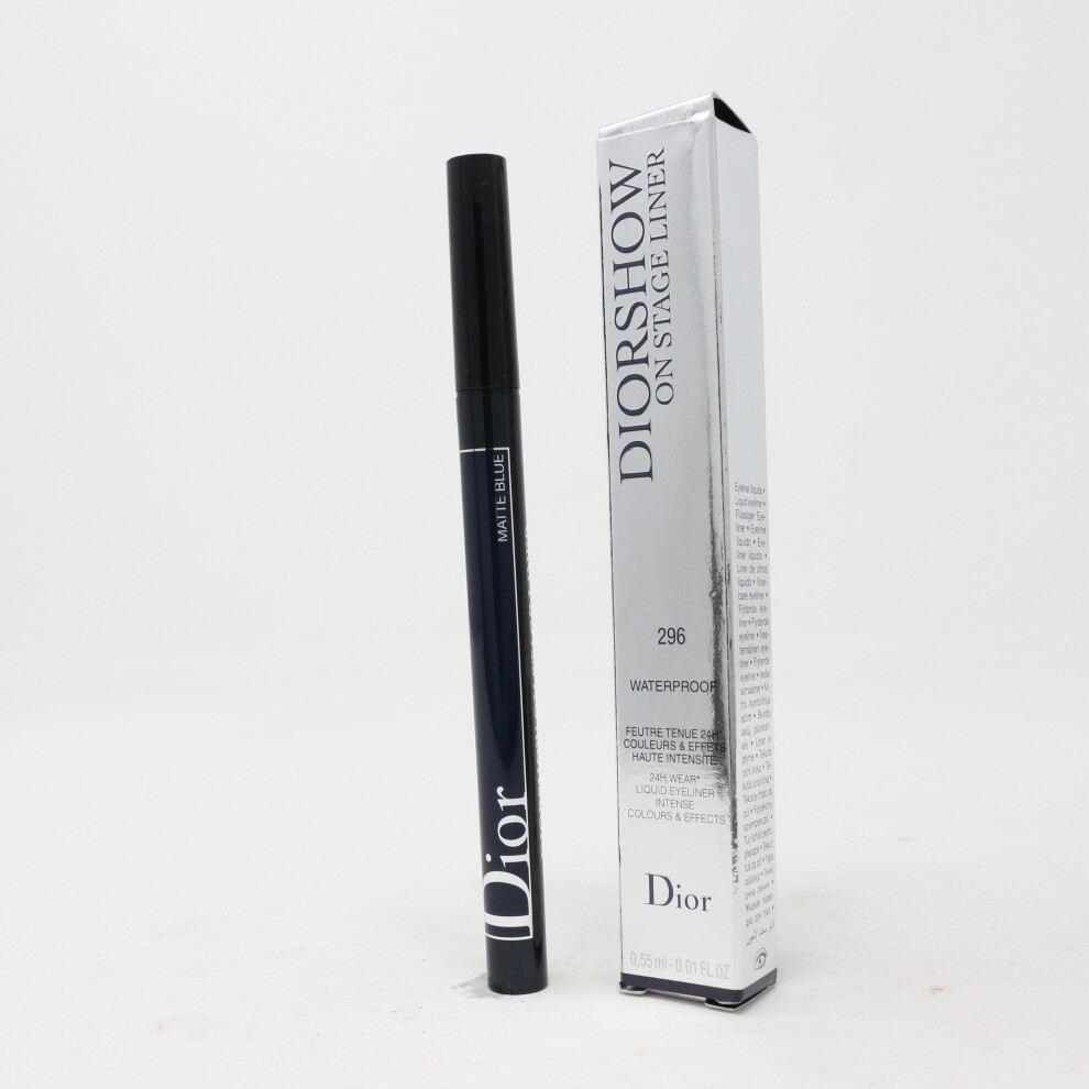 (296 Matte Blue) Dior Diorshow On Stage Waterpoof Eyeliner  0.01oz/0.55ml New With Box