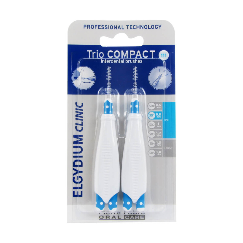 Elgydium Clinic Trio Compact 1 Interdental Brush Fine x2