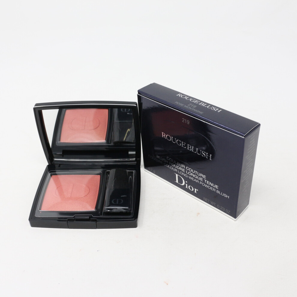 (219 Rose Montaigne) Dior Rouge Blush Powder Blush  0.23oz/6.7g New With Box