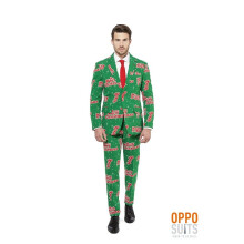 (multicoloured, 50) Opposuit Happy Christmas Holidude suit Slimline Premium 3-part EU SIZES Size