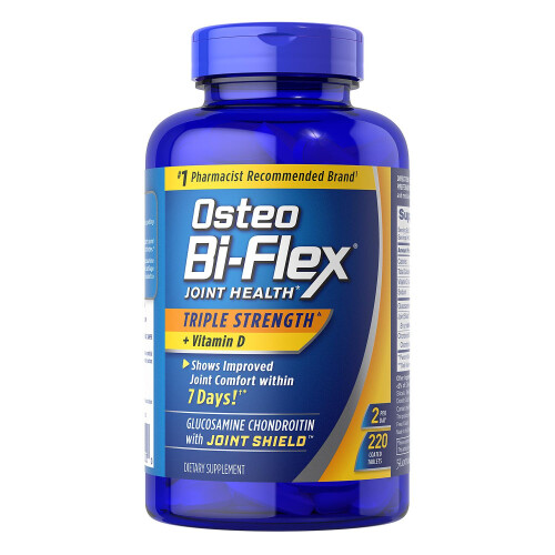 Osteo Bi-Flex Joint Health, Triple Strength - 220 Coated Tablets, Glucosamine Chondroitin With Joint Shield + Vitamin D3