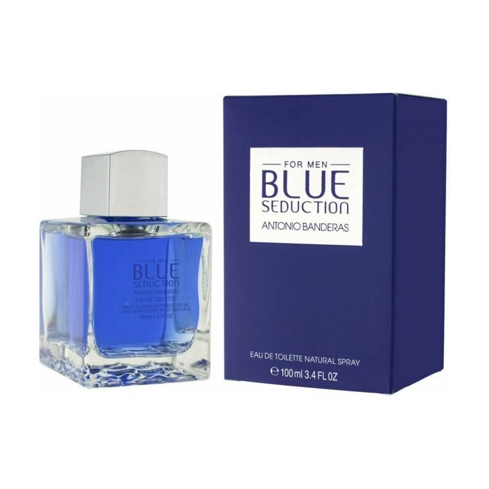 Blue Seduction By Antonio Banderas Men Perfume EDT Spray 3.4 oz