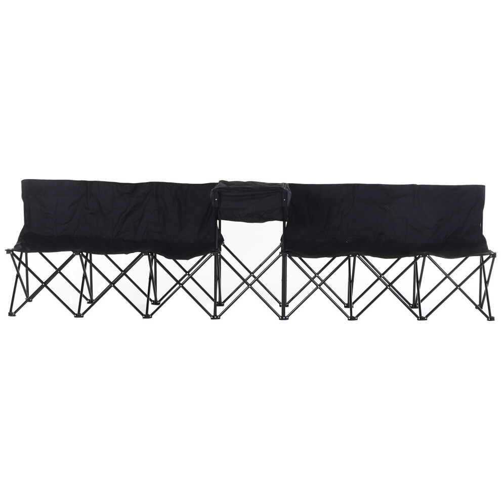 Outsunny Camping Bench | 6-Seater Portable Outdoor Bench