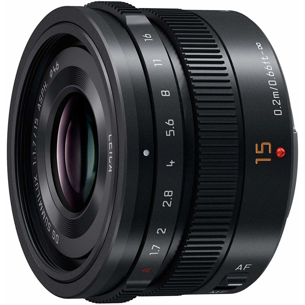 Panasonic 15mm f1.7 Leica Summilux DG ASPH MicroFourThirds HX015E Lens