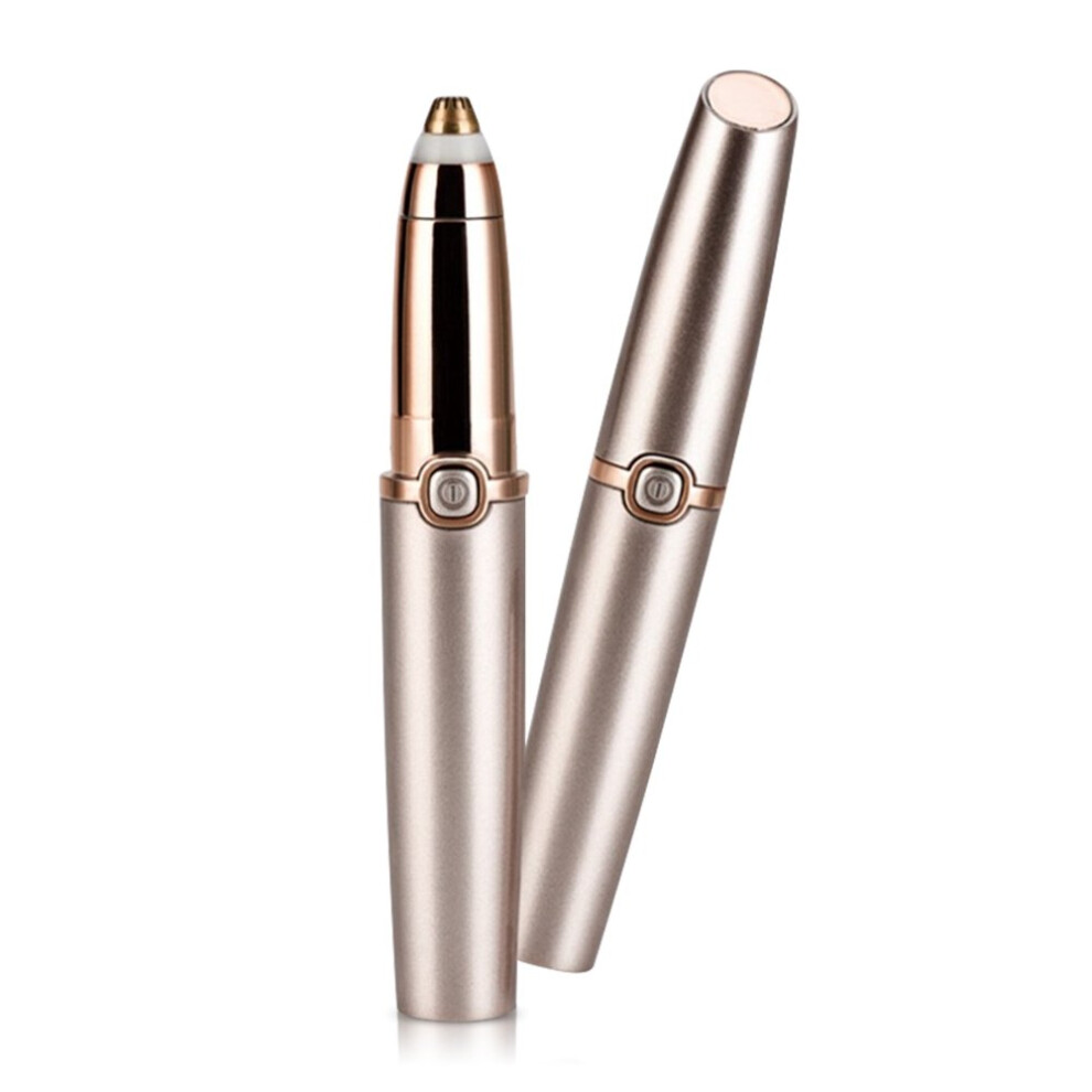 Eyebrow Hair Remover, Painless Precision Electric Eyebrow Trimmer Rose Gold