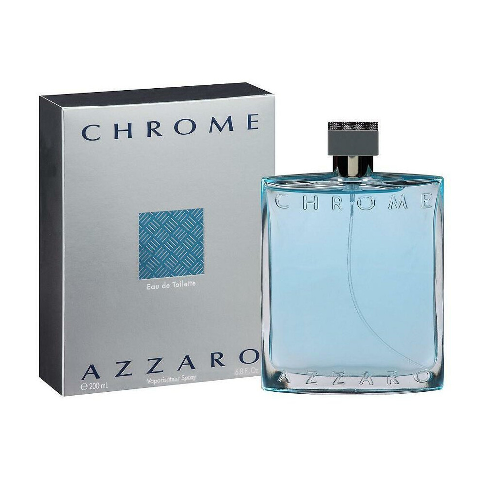 CHROME by AZZARO 6.8 oz Eau De Toilette Spray edt 6.7 Men Cologne 200 ml NEW NIB