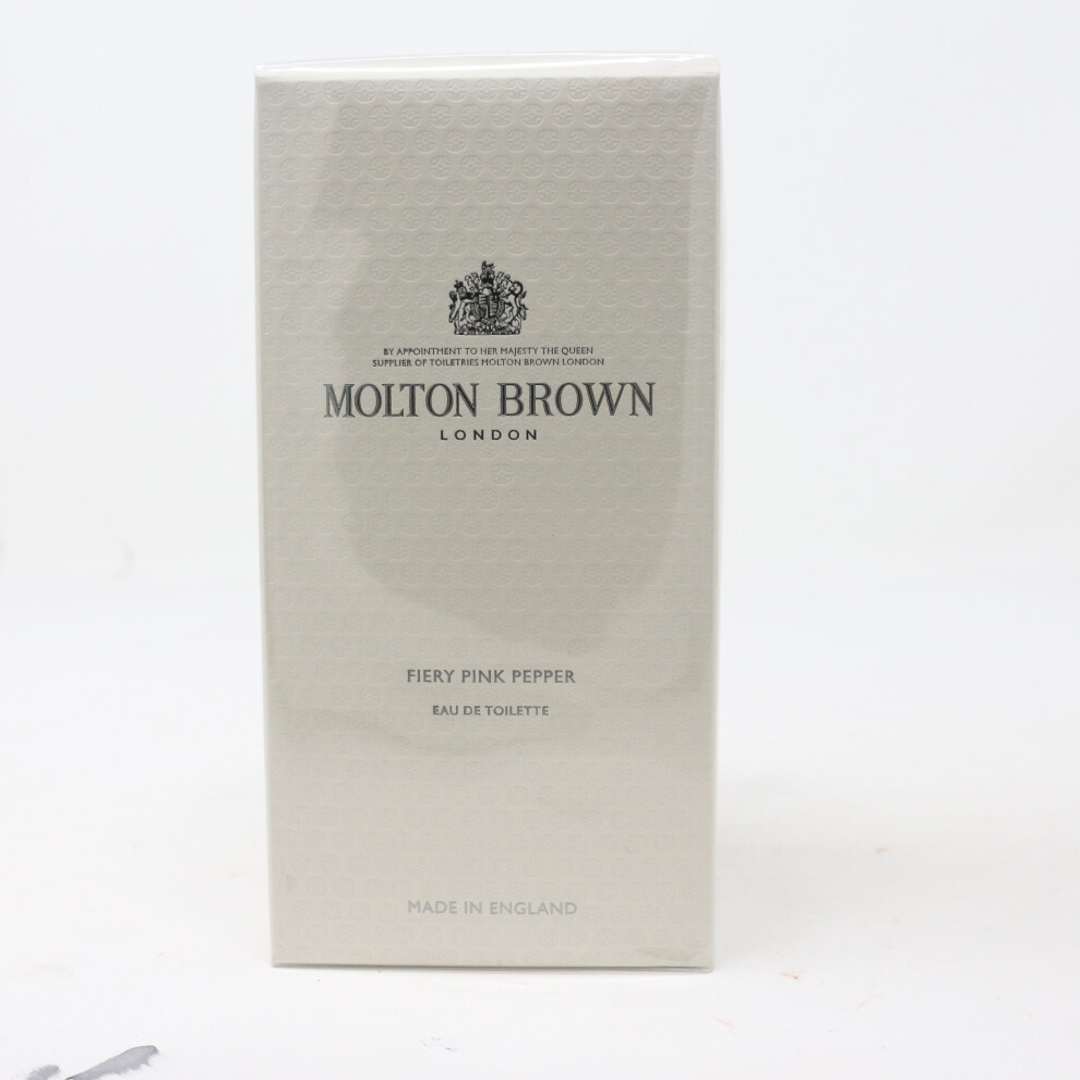 Fiery Pink Pepper by Molton Brown Eau De Toilette 3.4oz/100ml Spray New With Box