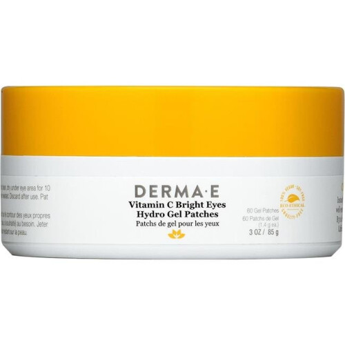 DERMA E, Patch Hydrogel Vitamine C Yeux Éclat, 60 Patchs