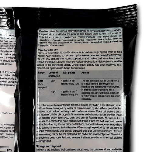 Roshield (600g (4 Packs)) Roshield Wheat Poison Rat Killer Control Sachet 1