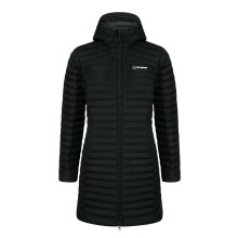 Berghaus Nula Micro Long Womens Padded Hooded Jacket Coat Black