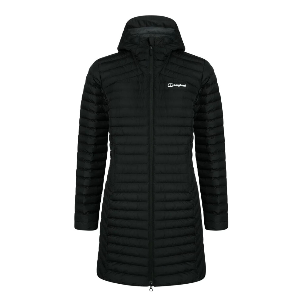Berghaus Nula Micro Long Womens Padded Hooded Jacket Coat Black