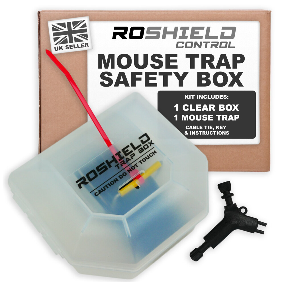 Roshield 1x Easy-Set Mouse Snap Trap Killer Box