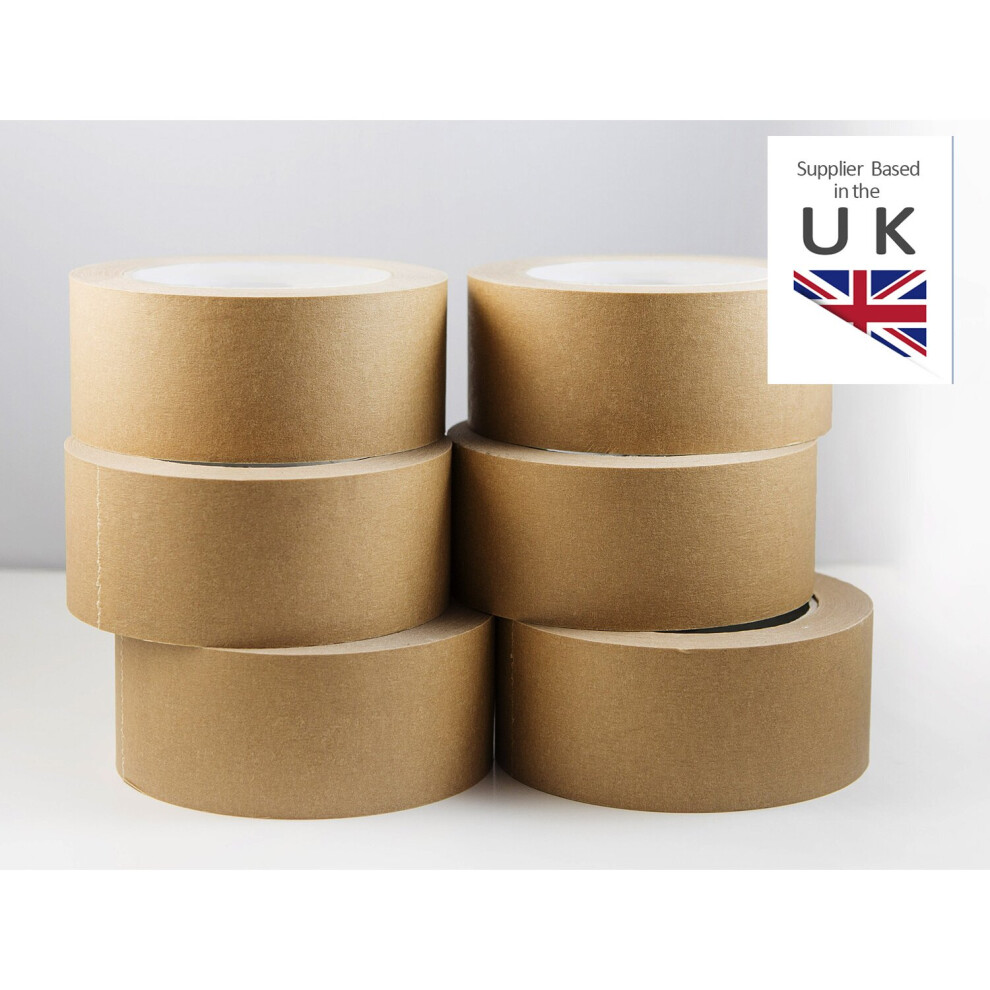 (6 Rolls) 50mm x50m Framer's Paper Tape, Eco-friendly, Vegan