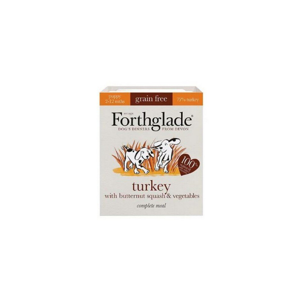 Forthglade Complete Grain Free Turkey Wet Puppy Food (18 Packs)