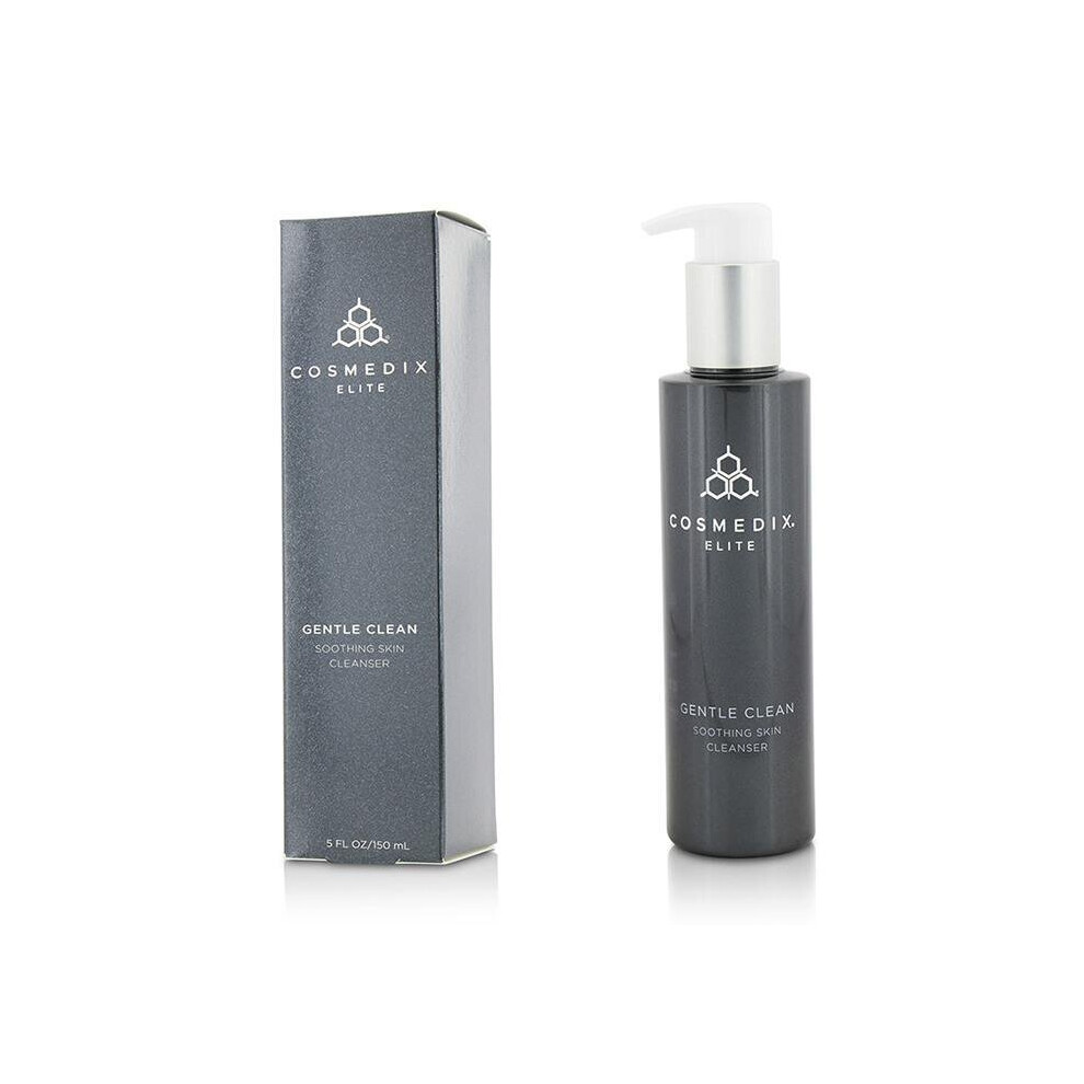 Cosmedix Elite Gentle Clean Soothing Skin Cleanser - Sulfate-Free Hydrating Facial Cleanser With Shea Butter, Aloe & Sodium Hyaluronate, 150Ml/5Oz