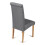 Grey Marl Fabric Roma Dining Chair With Scroll Top & Light Oak Leg 2