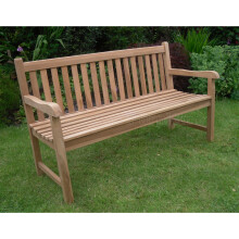 (150cms) Java Teak Bench - Chunky Quality Garden Patio Bench