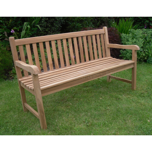 (150cms) Java Teak Bench - Chunky Quality Garden Patio Bench
