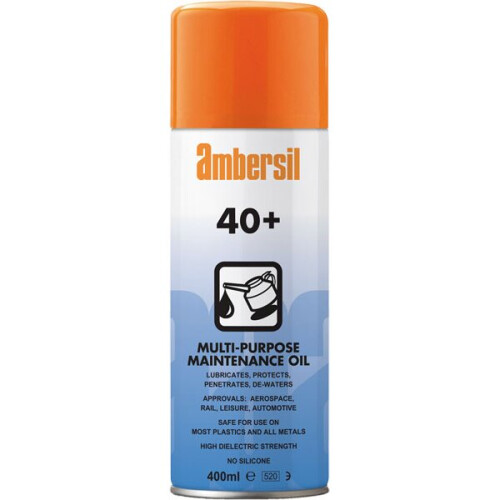 Ambersil 40+ Protective Lubricant 400ml Multi Purpose Maintenance Oil  31563