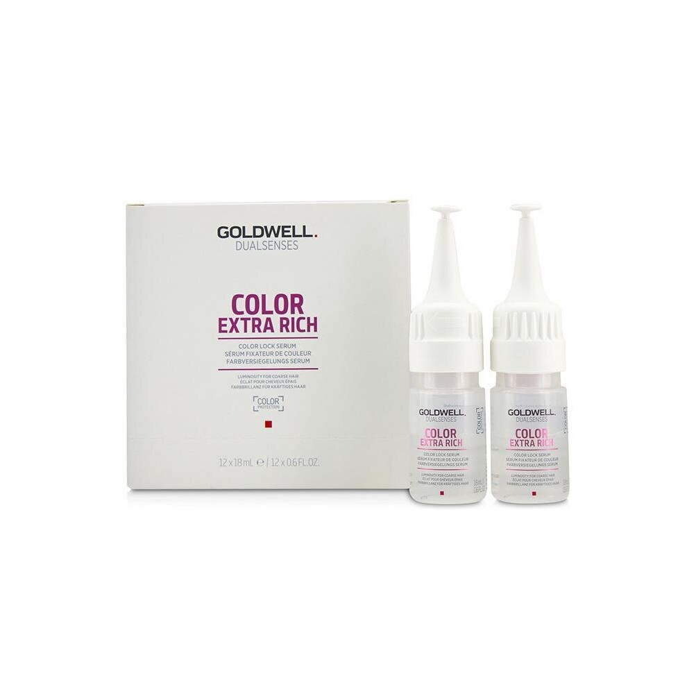 Dual Senses Color Extra Rich Color Lock Serum (Luminosity For Coarse Hair) - 12x18ml-0.6oz