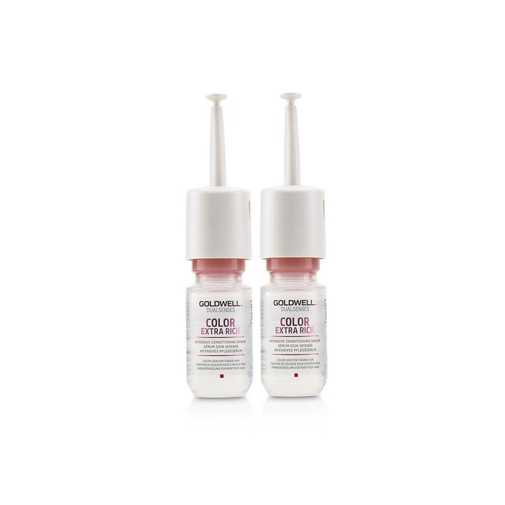 Goldwell Dual Senses Color Extra Rich Intensive Conditioning Serum (Color Lock For Coarse Hair) - 12X18ml-0.6Oz