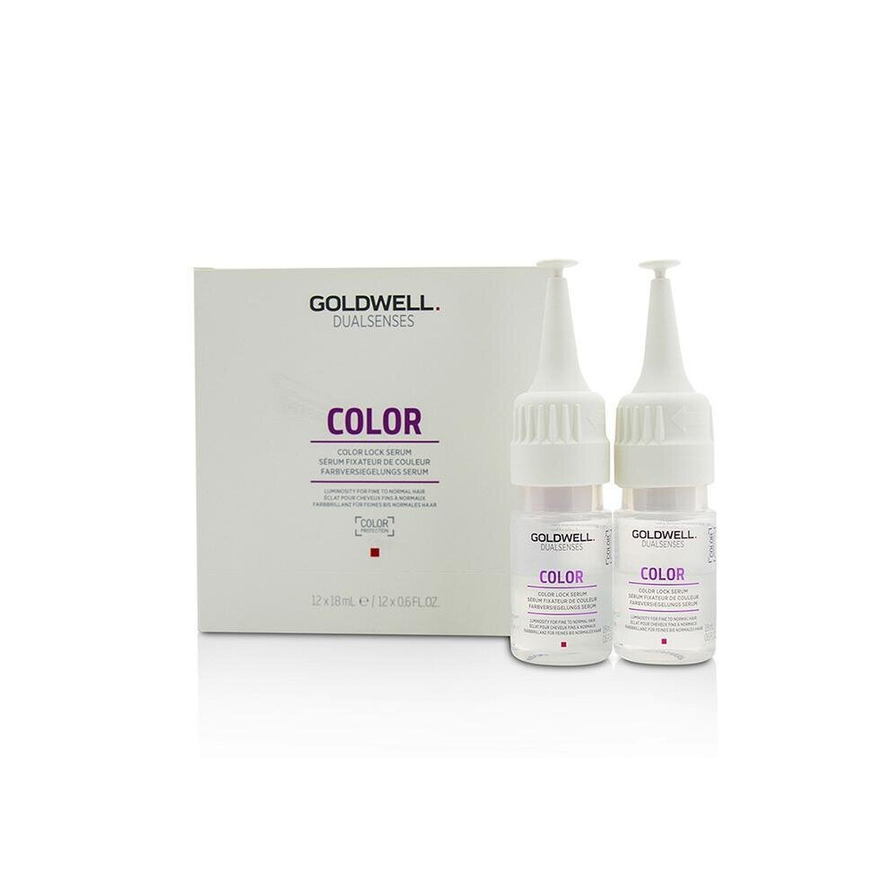 Dual Senses Color Color Lock Serum (Luminosity For Fine to Normal Hair) - 12x18ml-0.6oz