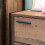 Timber Art Design UK Stretton Urban Bedside Lamp Table with 2 Drawers Rustic Industrial Oak Effect 5