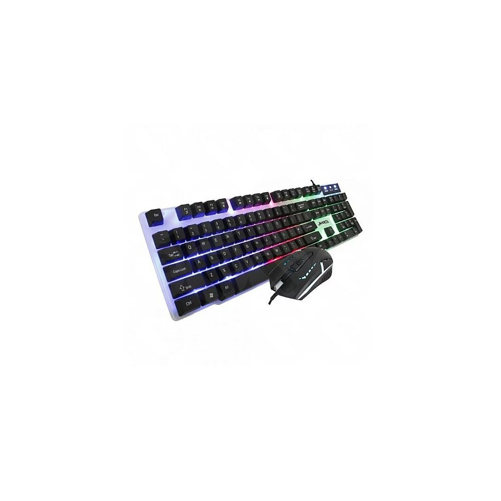 Jedel Gk100 Rgb Gaming Desktop Kit Backlit Membrane Rgb Keyboard & 800-1600 Gk100 White 6933048526246